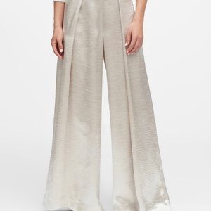 Wide leg satin pant